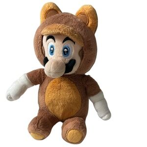 Super Mario 3D Land Tanooki Mario Plush 9” Little Buddy 2013 Nintendo Stuffed To